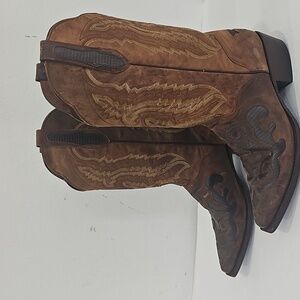 JB Dillon Mens Genuine Brown Goat Leather Western Boots JBM2213 Size 9D